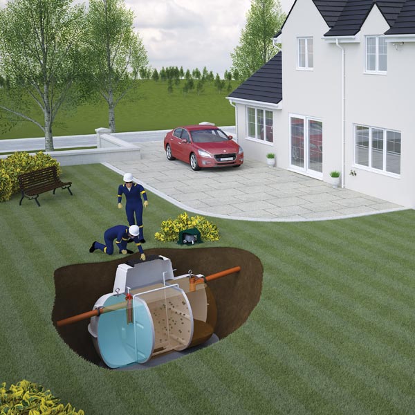 10 Person Marsh Ensign Sewage Treatment Plant (Gravity)