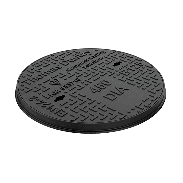 B125 Ductile Iron Round Manhole Cover - 450mm (40mm Deep)
