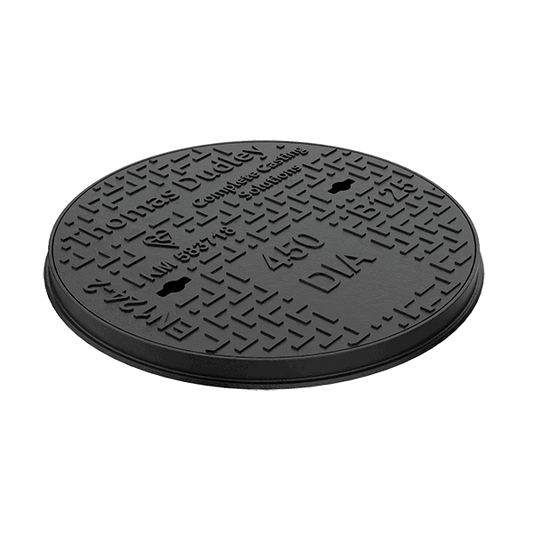 B125 Ductile Iron Round Manhole Cover - 450mm (40mm Deep)