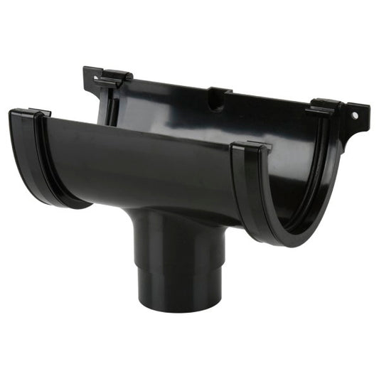 Brett Martin Deepstyle 115mm uPVC Gutter Running Outlet Black