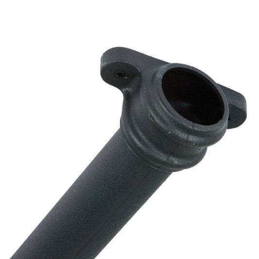 Cascade Cast Iron Style 68mm Socketed Round Downpipe with Lugs - 2.5m