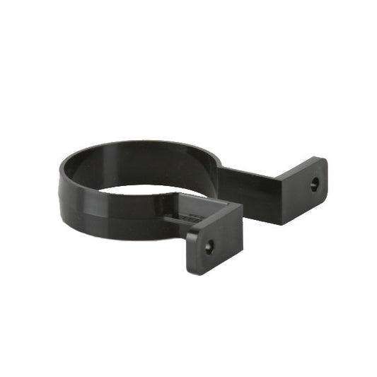 Brett Martin High-Capacity 68mm uPVC Round Downpipe Bracket Black