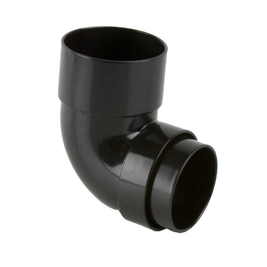 Brett Martin 92½° uPVC 68mm Downpipe Bend Black