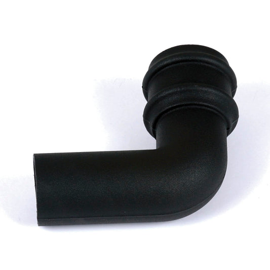 Brett Martin Cascade Cast Iron Style 68mm Round Downpipe Spigot Bend - 92ยฝยฐ