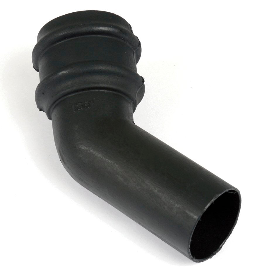 Brett Martin Cascade Cast Iron Style 68mm Round Downpipe Spigot Bend - 135°