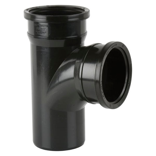 Brett Martin 92½° Double Socket uPVC 110mm Downpipe Branch