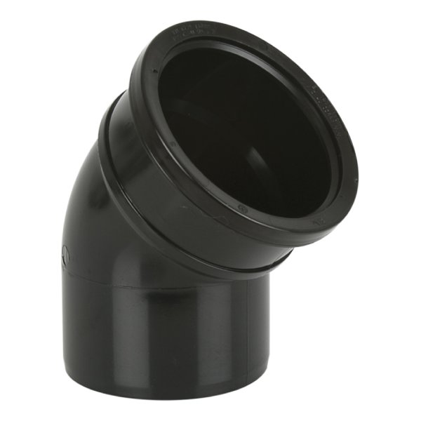 Brett Martin 135° Single Socket uPVC 110mm Downpipe Bend