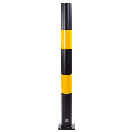 Black and Yellow Bollard (Concrete)