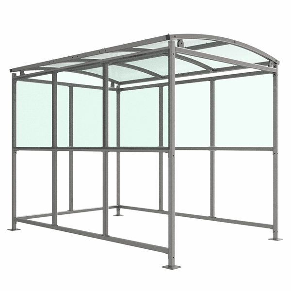 The Burbank Smoking Shelter is ideal for providing a designated smoking area in a wide number of applications. It is free-standing and open fronted, designed to be assembled on site.
Made from galvanised mild steel, this smoking shelter is complete with a 4mm UV stabilised PETG roof. All with 2m width.
Suitable for:
Workplaces
Public buildings
Transportation hubs
Hotels
