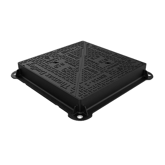 D400 Ductile Iron Manhole Cover - 675mm x 675mm (100mm Deep)