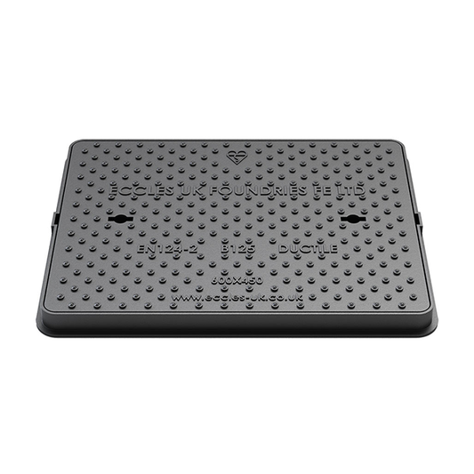 Easy Seal B125 Ductile Iron Manhole Cover - 600mm x 450mm (40mm deep)