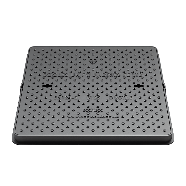 Easy Seal B125 Ductile Iron Manhole Cover - 600mm x 600mm (40mm Deep)