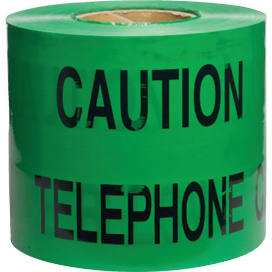 Green Telecoms Warning Tape