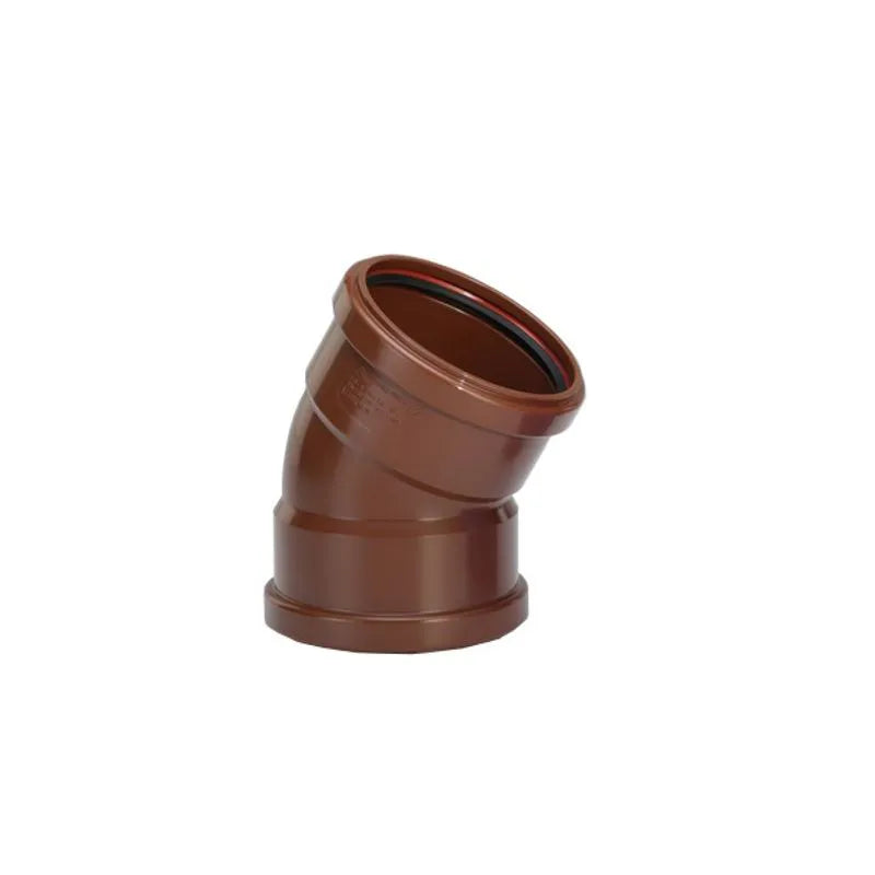FUNKE HS 250mm Gravity Adoptable 45 Deg Double Socket Bend