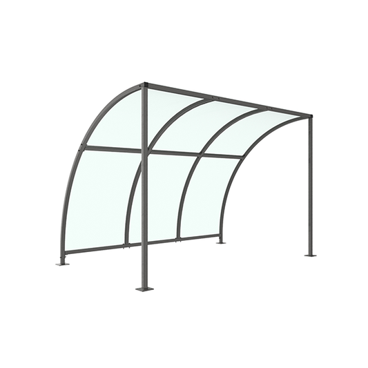 Leyton Bicycle Shelter Extension Bay (PETG Roof) 3m