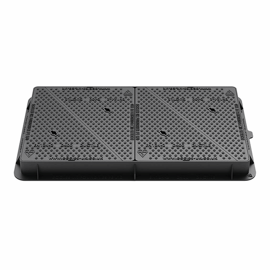MaxiGrip D400 Ductile Iron Manhole Cover - 1220mm x 675mm (150mm Deep)