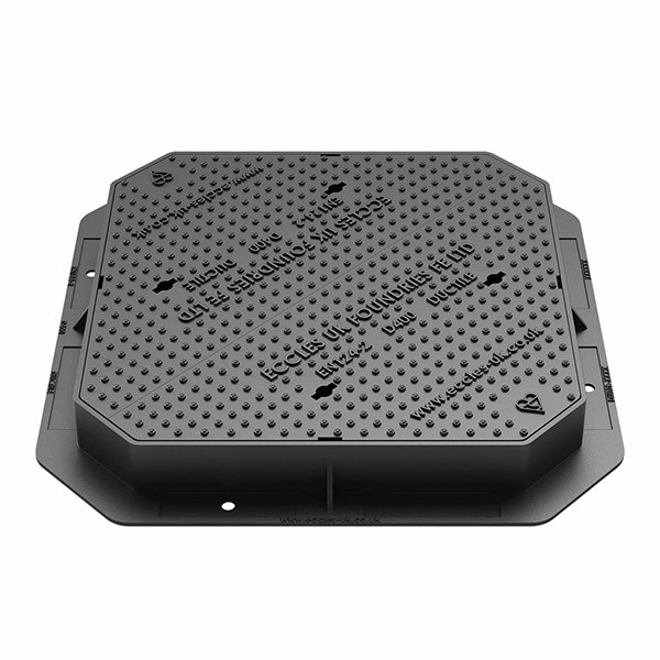 MaxiGrip D400 Ductile Iron Manhole Cover - 750mm x 750mm (100mm Deep)