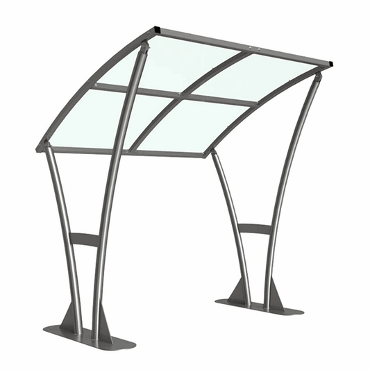 Newton Bicycle Shelter Extension Bay (PETG roof) 2m