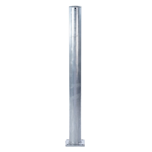 Plain Round Galvanised Bollard (Bolt Down)