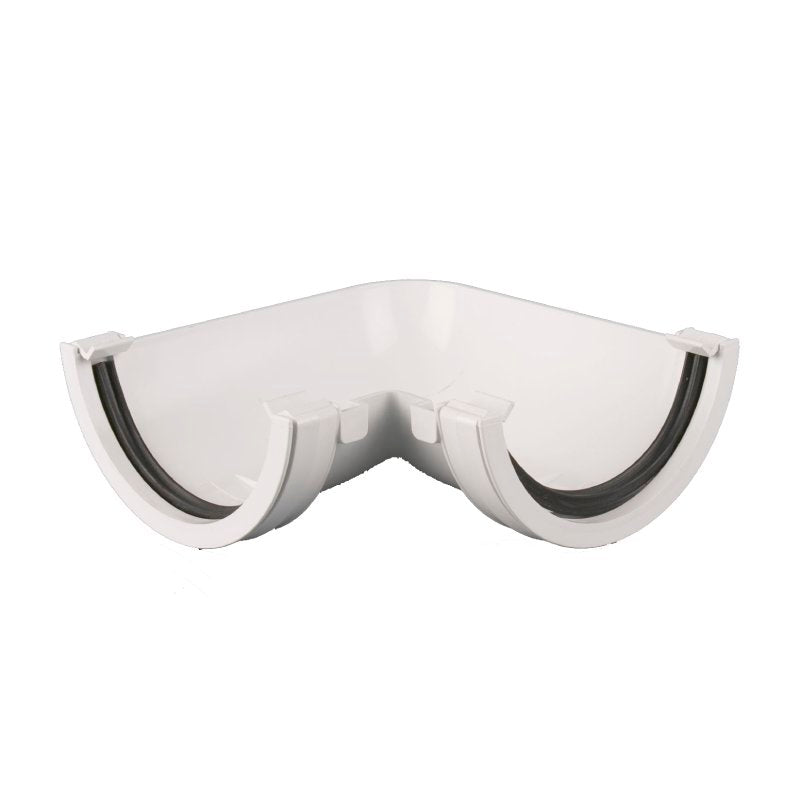 Brett Martin Roundstyle 112mm uPVC Gutter Angle 90° Arctic White