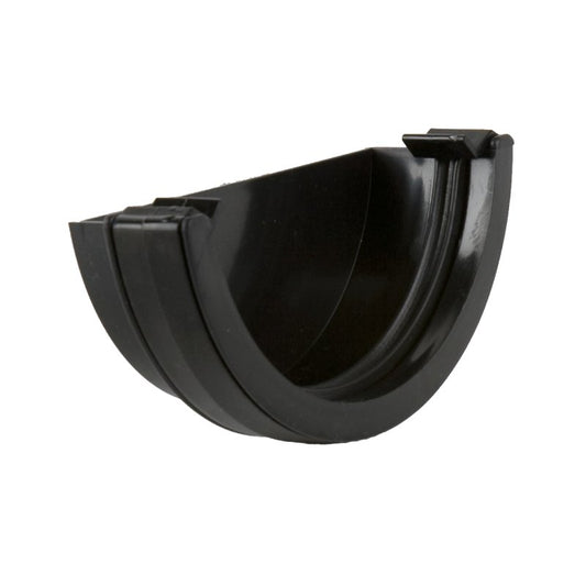 Brett Martin Roundstyle 112mm uPVC Gutter External Stopend Black