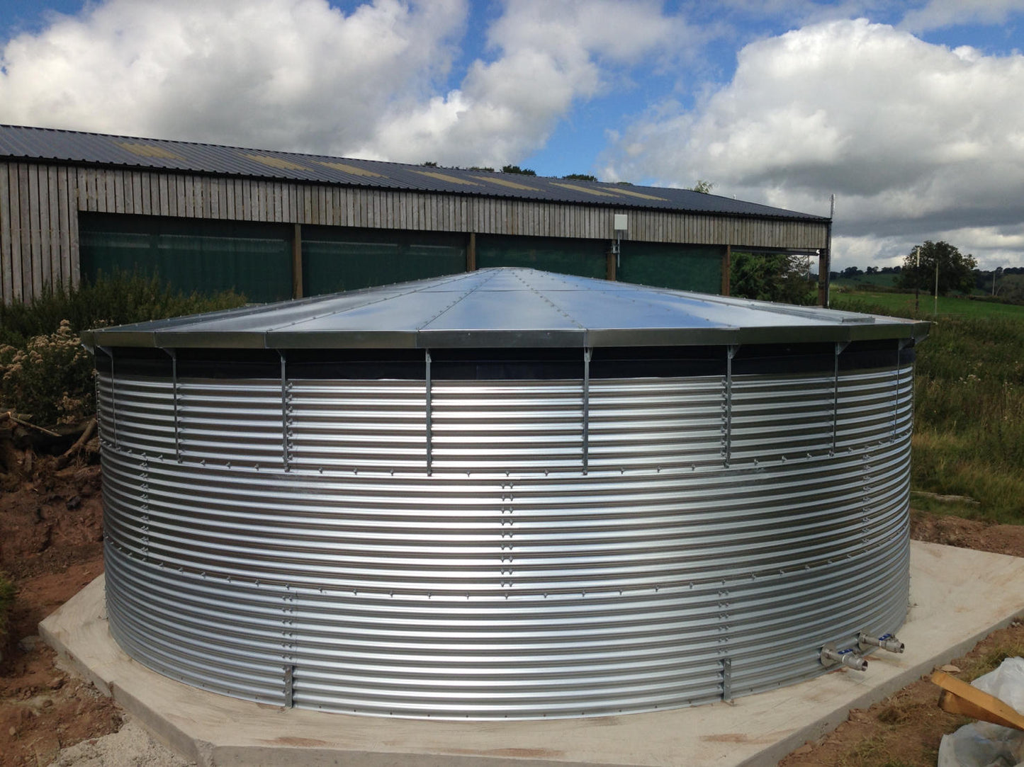 216,200 litre Galvanised Steel Water Tank