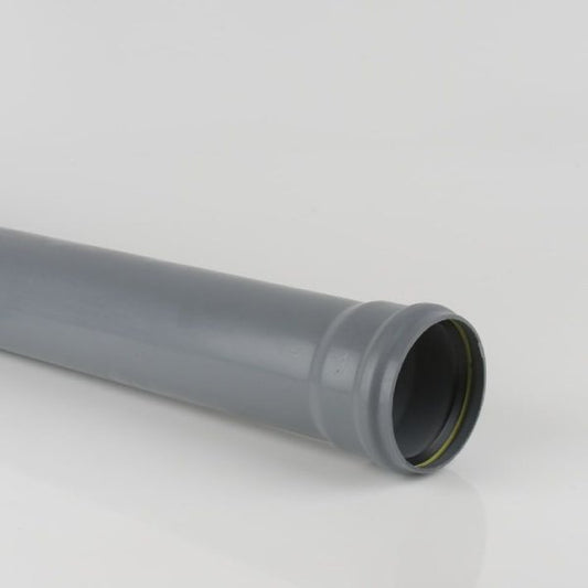 Socket-Ended 110mm uPVC Downpipe - 3m
