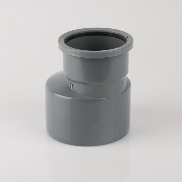 Brett Martin 110mm uPVC Downpipe to 160mm Drain Connector Grey