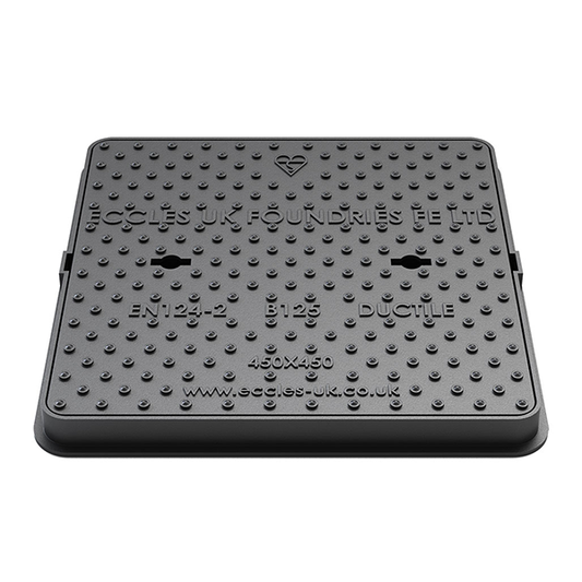 Easy Seal B125 Ductile Iron Manhole Cover - 450mm x 450mm (40mm deep)