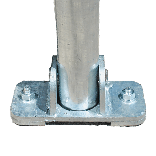 Hinged Parking Post (Galvanised and Yellow)