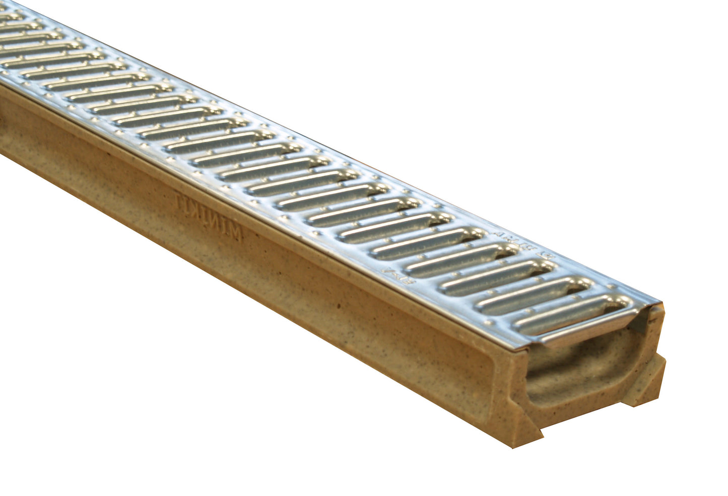 Minikit 100mm W X 50mm D Polymer Channel X1m C/W A15 Galv. Slotted Grating