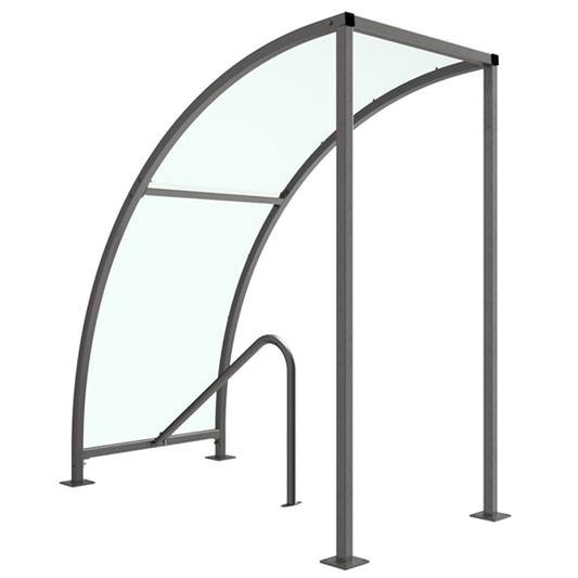 VS1 Bicycle Shelter Extension Bay (PETG roof)