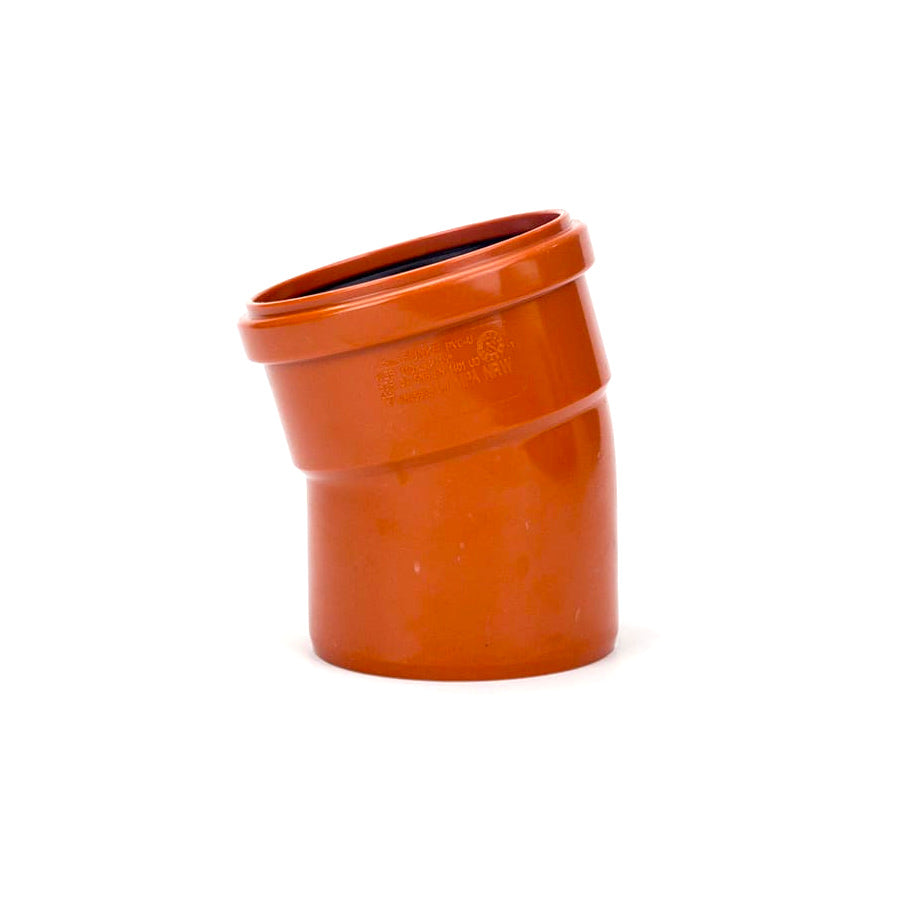 110mm Single Socket Short Radius Bend 15 Degree