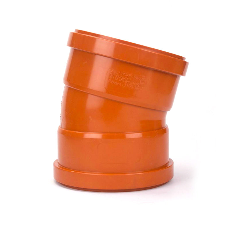 160mm Double Socket Bend 15 Degree