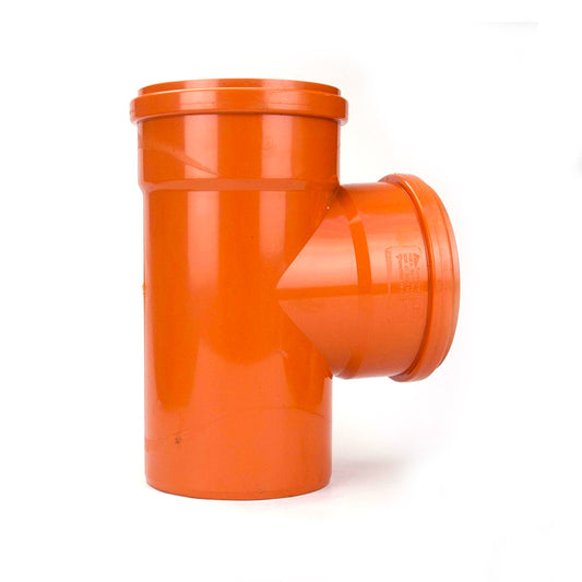 160mm Double Socket T Junction 90 Degree
