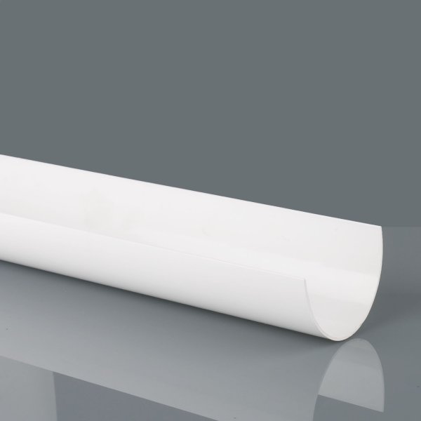 Brett Martin Deepstyle 115mm uPVC High-Capacity Gutter - 4m Arctic White