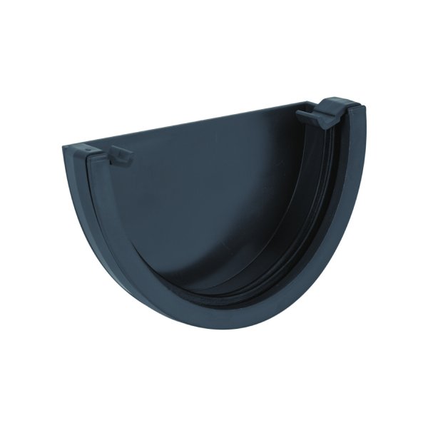 Brett Martin Deepstyle 115mm uPVC Gutter External Stopend Anthracite Grey