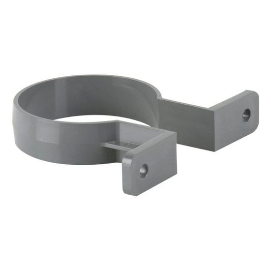 Brett Martin High-Capacity 68mm uPVC Round Downpipe Bracket Grey