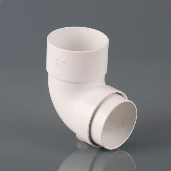 Brett Martin 92½° uPVC 68mm Downpipe Bend Arctic White
