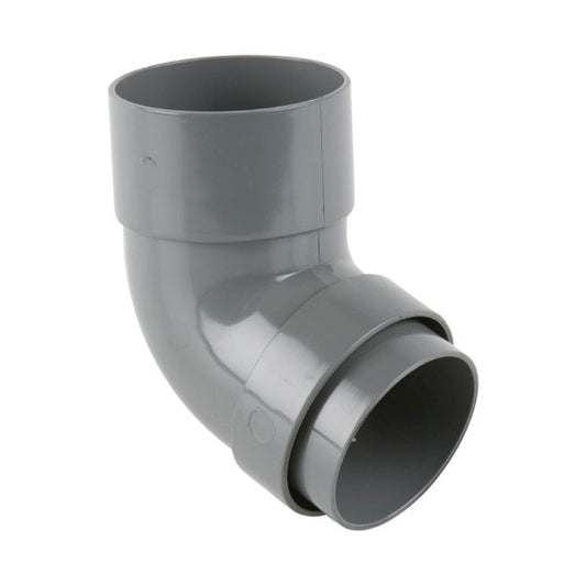 Brett Martin 112½° Offset uPVC 68mm Downpipe Bend Grey