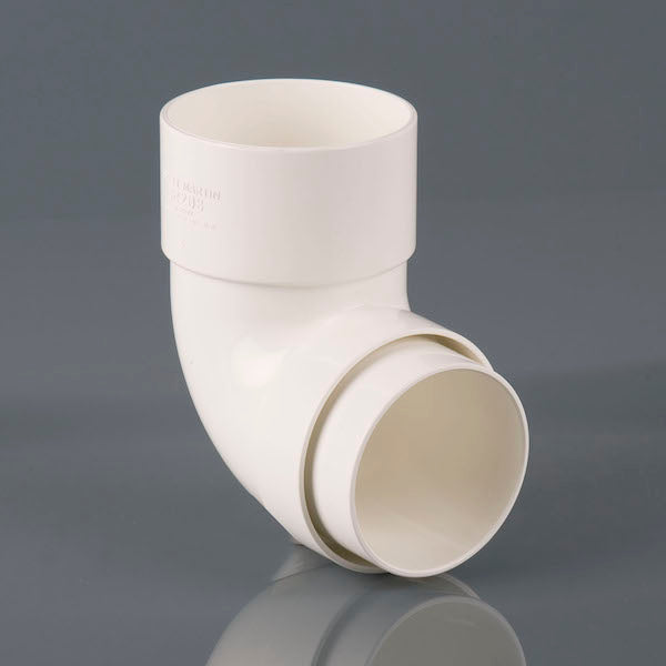 Brett Martin 92½° uPVC 68mm Downpipe Bend White