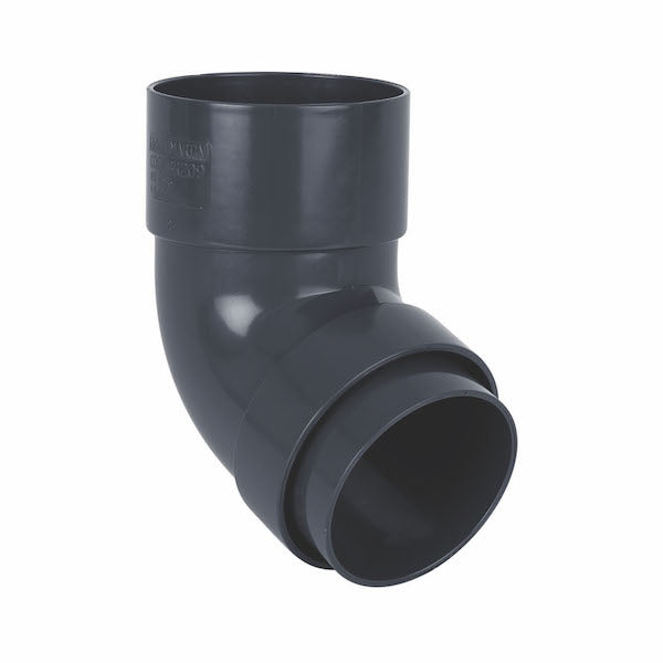 112½° Offset uPVC 68mm Downpipe Bend