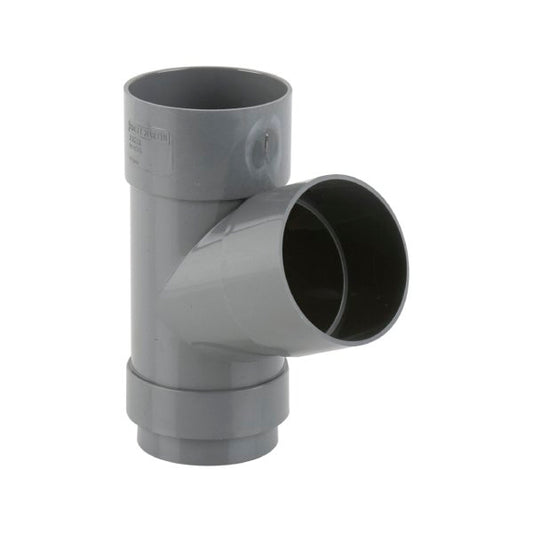 Brett Martin 112½° uPVC 68mm Downpipe Branch Grey