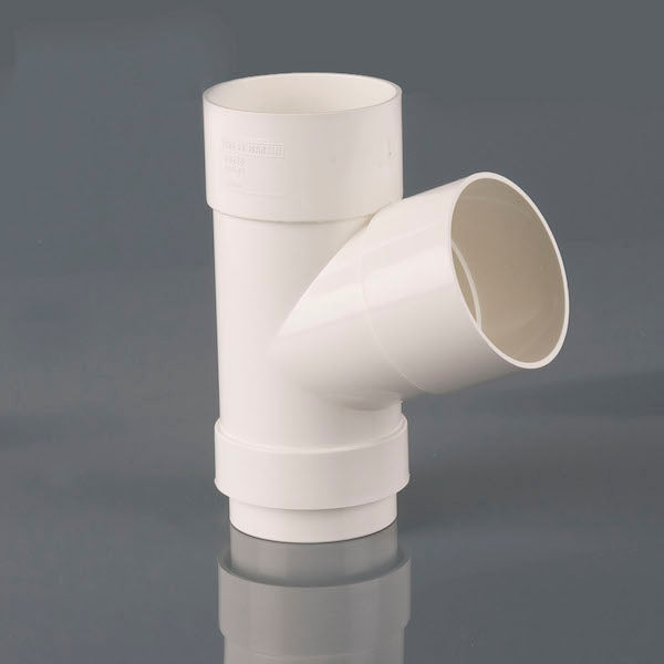 Brett Martin 112½° uPVC 68mm Downpipe Branch White