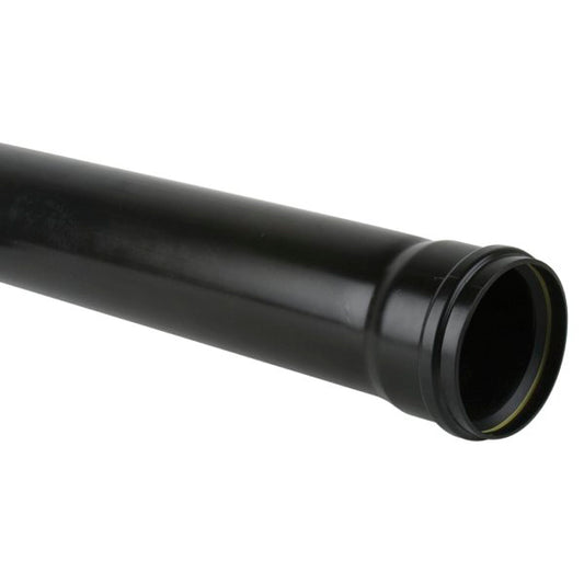 Brett Martin Socket-Ended 110mm uPVC Downpipe - 4m Black