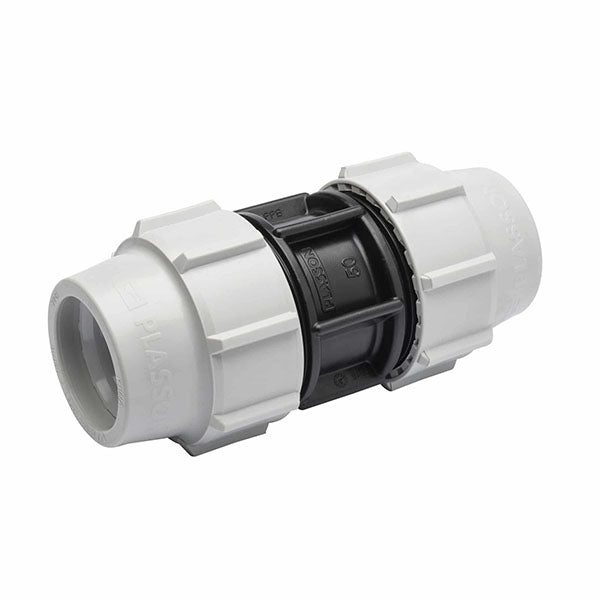PLASSON 7010 MDPE 32mm x 32mm Coupler