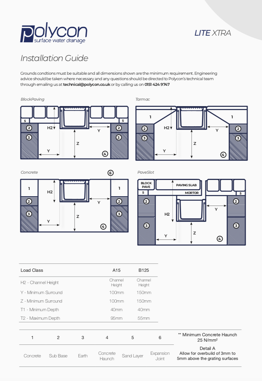 Lite Xtra 100 Sump Unit c/w B125 Composite Access Tray