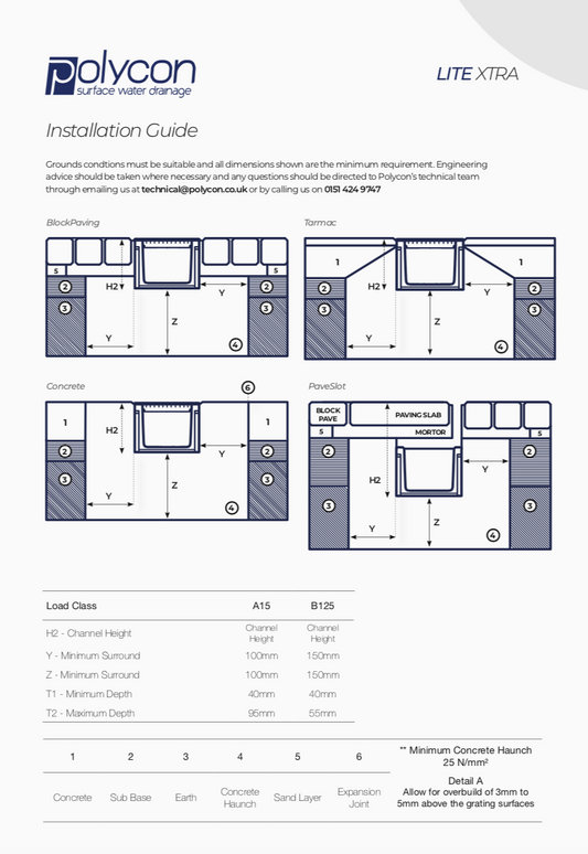 Lite Xtra 100 Sump Unit c/w B125 Composite Access Tray