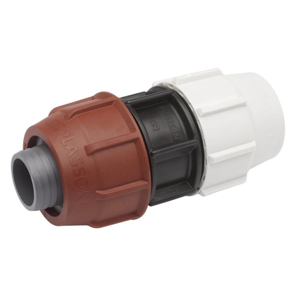 Barrier Pipe Coupler x Metric MDPE Adaptor - Plasson 2701S