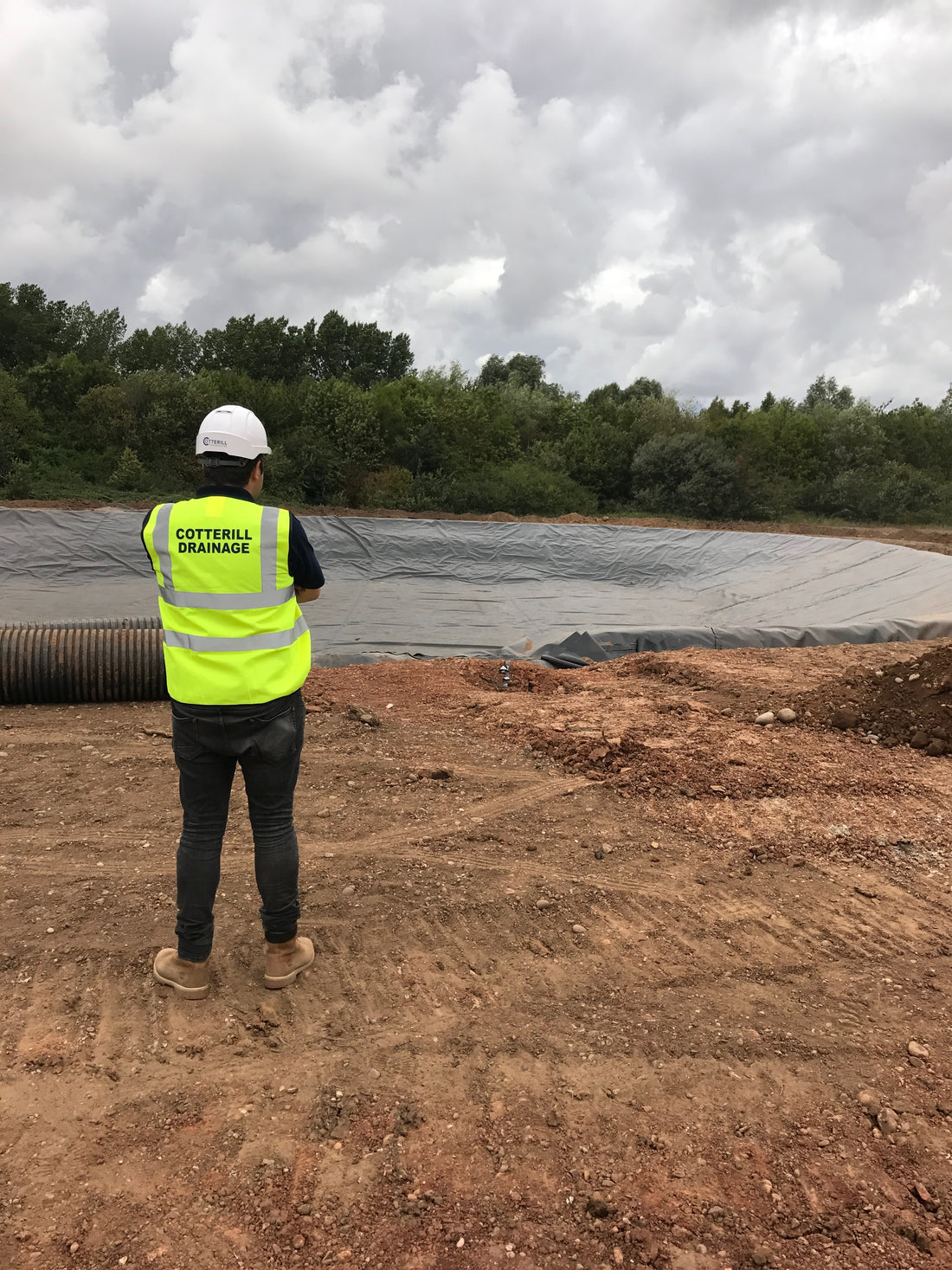Installation of an attenuation lagoon for Aston Villa’s Training Ground